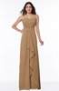 Traditional Strapless Zip up Chiffon Floor Length Plus Size Bridesmaid Dresses
