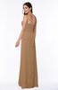 Traditional Strapless Zip up Chiffon Floor Length Plus Size Bridesmaid Dresses