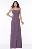 Traditional Strapless Zip up Chiffon Floor Length Plus Size Bridesmaid Dresses