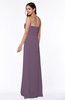 Traditional Strapless Zip up Chiffon Floor Length Plus Size Bridesmaid Dresses