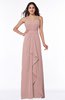 Traditional Strapless Zip up Chiffon Floor Length Plus Size Bridesmaid Dresses