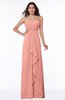 Traditional Strapless Zip up Chiffon Floor Length Plus Size Bridesmaid Dresses