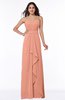 Traditional Strapless Zip up Chiffon Floor Length Plus Size Bridesmaid Dresses