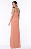 Traditional Strapless Zip up Chiffon Floor Length Plus Size Bridesmaid Dresses