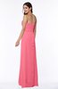 Traditional Strapless Zip up Chiffon Floor Length Plus Size Bridesmaid Dresses