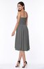 Cute Strapless Sleeveless Zipper Chiffon Hi-Lo Plus Size Bridesmaid Dresses
