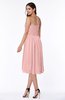 Cute Strapless Sleeveless Zipper Chiffon Hi-Lo Plus Size Bridesmaid Dresses