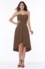 Mature A-line Sleeveless Zip up Ruching Plus Size Bridesmaid Dresses