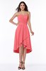 Mature A-line Sleeveless Zip up Ruching Plus Size Bridesmaid Dresses