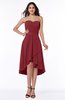 Mature A-line Sleeveless Zip up Ruching Plus Size Bridesmaid Dresses