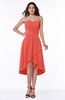 Mature A-line Sleeveless Zip up Ruching Plus Size Bridesmaid Dresses