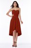 Mature A-line Sleeveless Zip up Ruching Plus Size Bridesmaid Dresses