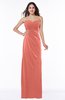 Sexy Sheath Strapless Half Backless Floor Length Pleated Plus Size Bridesmaid Dresses