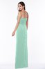 Sexy Sheath Strapless Half Backless Floor Length Pleated Plus Size Bridesmaid Dresses