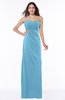 Sexy Sheath Strapless Half Backless Floor Length Pleated Plus Size Bridesmaid Dresses