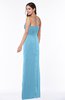 Sexy Sheath Strapless Half Backless Floor Length Pleated Plus Size Bridesmaid Dresses