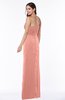 Sexy Sheath Strapless Half Backless Floor Length Pleated Plus Size Bridesmaid Dresses