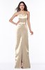 Glamorous Column Strapless Sleeveless Floor Length Split-Front Plus Size Bridesmaid Dresses
