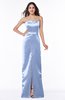 Glamorous Column Strapless Sleeveless Floor Length Split-Front Plus Size Bridesmaid Dresses