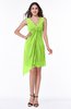 Cute A-line Sleeveless Chiffon Ruching Plus Size Bridesmaid Dresses