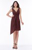 Cute A-line Sleeveless Chiffon Ruching Plus Size Bridesmaid Dresses