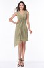Cute A-line Sleeveless Chiffon Ruching Plus Size Bridesmaid Dresses
