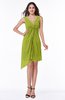 Cute A-line Sleeveless Chiffon Ruching Plus Size Bridesmaid Dresses