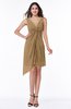 Cute A-line Sleeveless Chiffon Ruching Plus Size Bridesmaid Dresses
