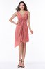 Cute A-line Sleeveless Chiffon Ruching Plus Size Bridesmaid Dresses