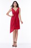 Cute A-line Sleeveless Chiffon Ruching Plus Size Bridesmaid Dresses