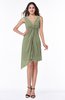 Cute A-line Sleeveless Chiffon Ruching Plus Size Bridesmaid Dresses