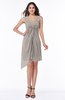 Cute A-line Sleeveless Chiffon Ruching Plus Size Bridesmaid Dresses