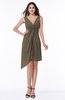 Cute A-line Sleeveless Chiffon Ruching Plus Size Bridesmaid Dresses