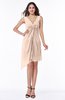 Cute A-line Sleeveless Chiffon Ruching Plus Size Bridesmaid Dresses