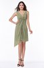 Cute A-line Sleeveless Chiffon Ruching Plus Size Bridesmaid Dresses