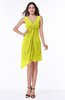 Cute A-line Sleeveless Chiffon Ruching Plus Size Bridesmaid Dresses