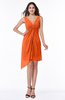 Cute A-line Sleeveless Chiffon Ruching Plus Size Bridesmaid Dresses