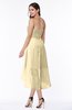 Plain Asymmetric Neckline Sleeveless Chiffon Pleated Plus Size Bridesmaid Dresses