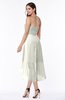 Plain Asymmetric Neckline Sleeveless Chiffon Pleated Plus Size Bridesmaid Dresses