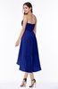 Plain Asymmetric Neckline Sleeveless Chiffon Pleated Plus Size Bridesmaid Dresses