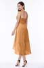 Plain Asymmetric Neckline Sleeveless Chiffon Pleated Plus Size Bridesmaid Dresses