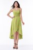 Plain Asymmetric Neckline Sleeveless Chiffon Pleated Plus Size Bridesmaid Dresses