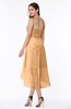 Plain Asymmetric Neckline Sleeveless Chiffon Pleated Plus Size Bridesmaid Dresses