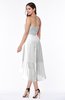 Plain Asymmetric Neckline Sleeveless Chiffon Pleated Plus Size Bridesmaid Dresses