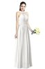 Traditional A-line Halter Criss-cross Straps Chiffon Bow Plus Size Bridesmaid Dresses