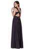 Traditional A-line Halter Criss-cross Straps Chiffon Bow Plus Size Bridesmaid Dresses