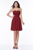 Cute A-line Sleeveless Zipper Short Ribbon Plus Size Bridesmaid Dresses