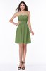 Cute A-line Sleeveless Zipper Short Ribbon Plus Size Bridesmaid Dresses