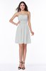 Cute A-line Sleeveless Zipper Short Ribbon Plus Size Bridesmaid Dresses