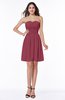 Cute A-line Sleeveless Zipper Short Ribbon Plus Size Bridesmaid Dresses